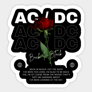 Ac/Dc Flower Sticker